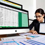 **

`An actuary working at a bright desk, surrounded by stacks of paper and a computer screen displaying an Excel spreadsheet filled with numbers. The spreadsheet highlights data cleaning functions like "Remove Duplicates" and "Text to Columns." The atmosphere is focused and efficient.`

**