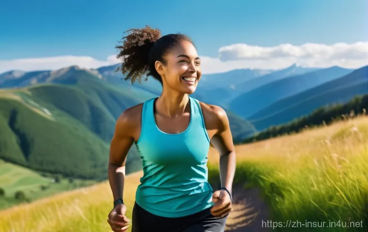 보험계리사와 신규 보험 상품 아이디어 - **Prompt: Personalized Wellness & Smart Insurance**
    A vibrant, sunlit image featuring a young ad...