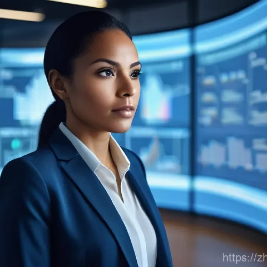 보험계리사 전문 용어 정리 - **Modern Actuary as a Visionary Risk Manager**
    A diverse and confident female actuary in her lat...