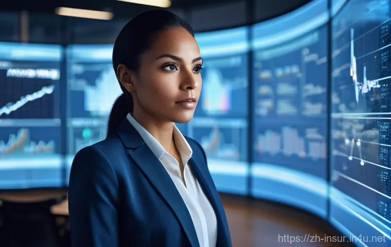 보험계리사 전문 용어 정리 - **Modern Actuary as a Visionary Risk Manager**
    A diverse and confident female actuary in her lat...