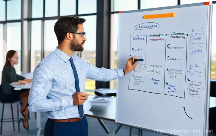 보험계리사와 컨설팅 회사 이직 - **Prompt 1: The Actuarial Consultant's Transformation**
    "A visually striking split image. On the...