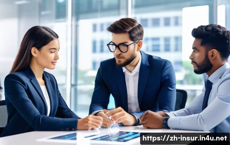 보험계리사 퇴사 후 대안 - **Prompt: The FinTech Visionary**
    A diverse team of actuaries, including men and women of variou...