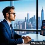 보험계리사와 사망률 테이블 작성 - A professional insurance actuary in a modern office environment, analyzing multidimensional data on ...