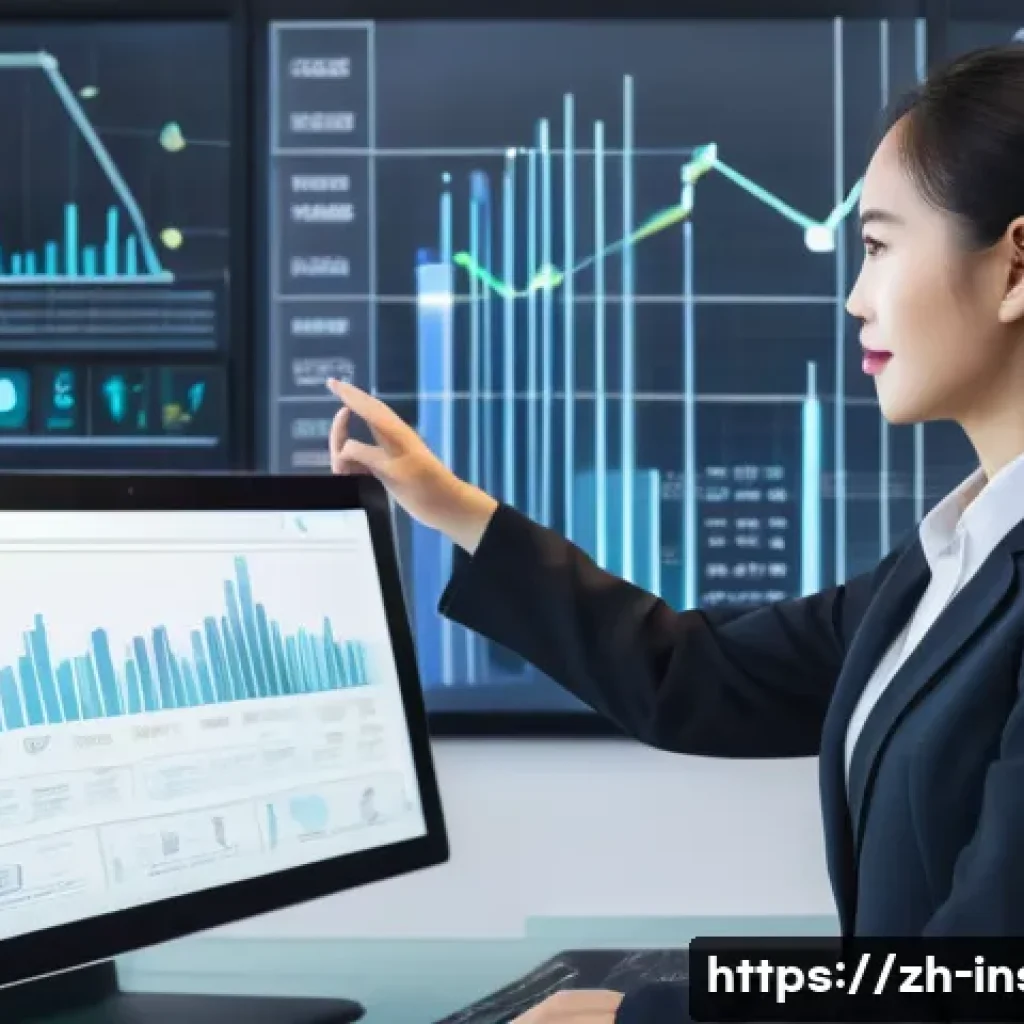 보험계리사와 국민연금 분석 - A modern insurance actuary office scene showing a confident professional Asian woman in business att...